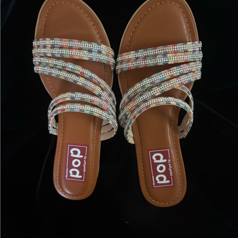 Pop Vibrant Strappy Sandals
